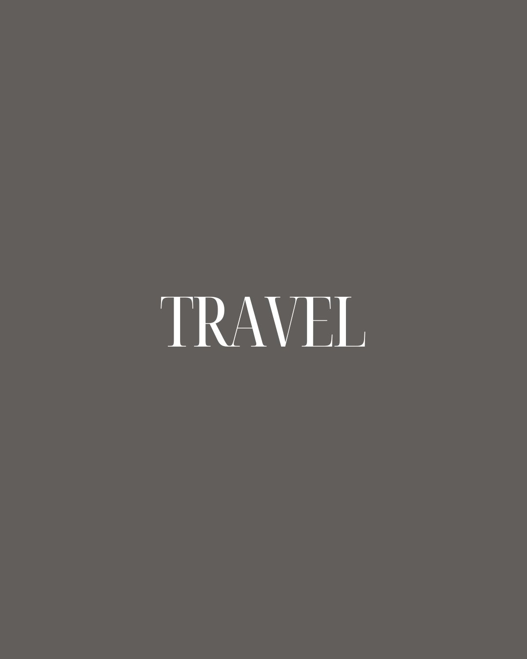 Travel
